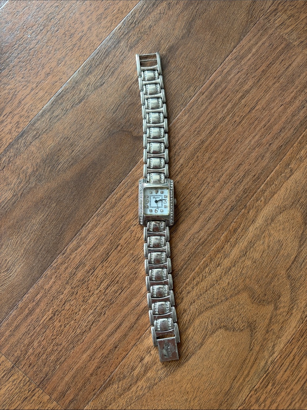 Women’s Brighton Silver-Tone Rectangular Bracelet Watch